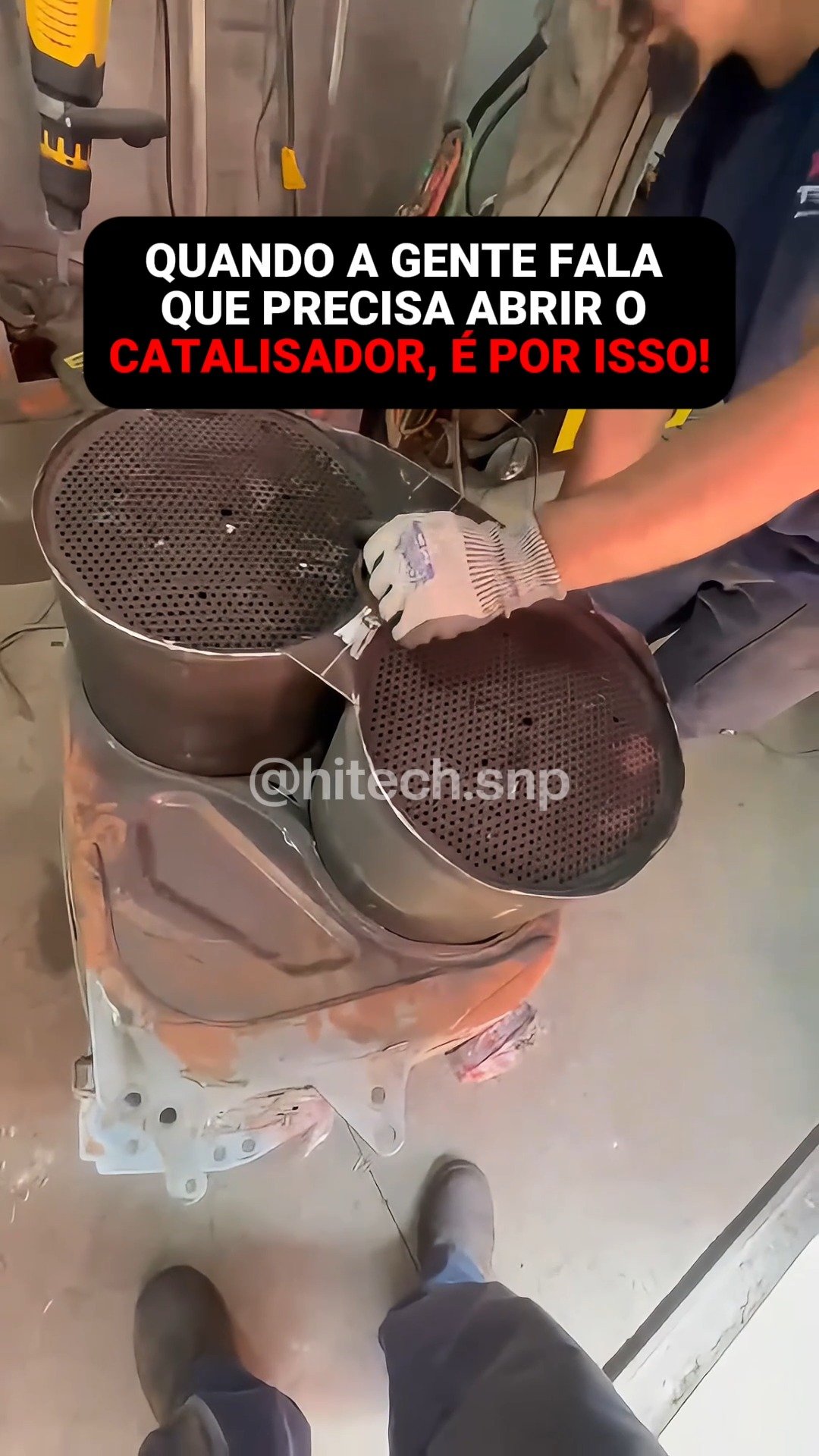 Abertura técnica de catalisador